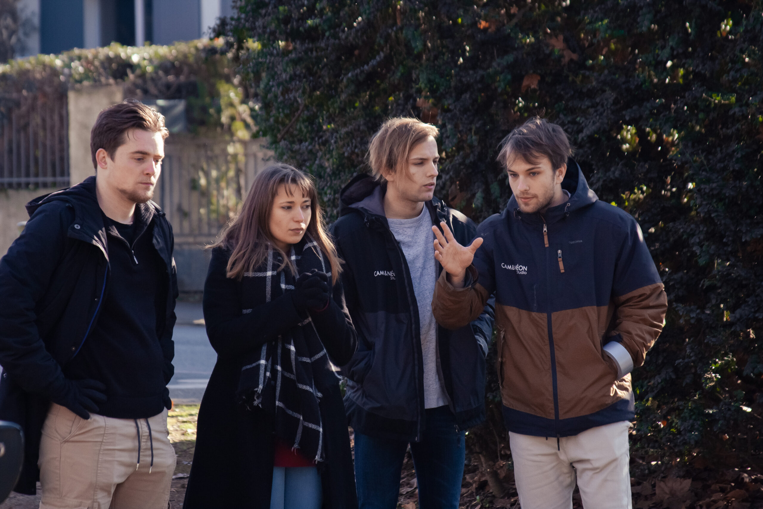 Photographie de plateau sur le tournage du court-métrage "Ce qui est arrivé ce jour-là" par Cam&Néon Studio.