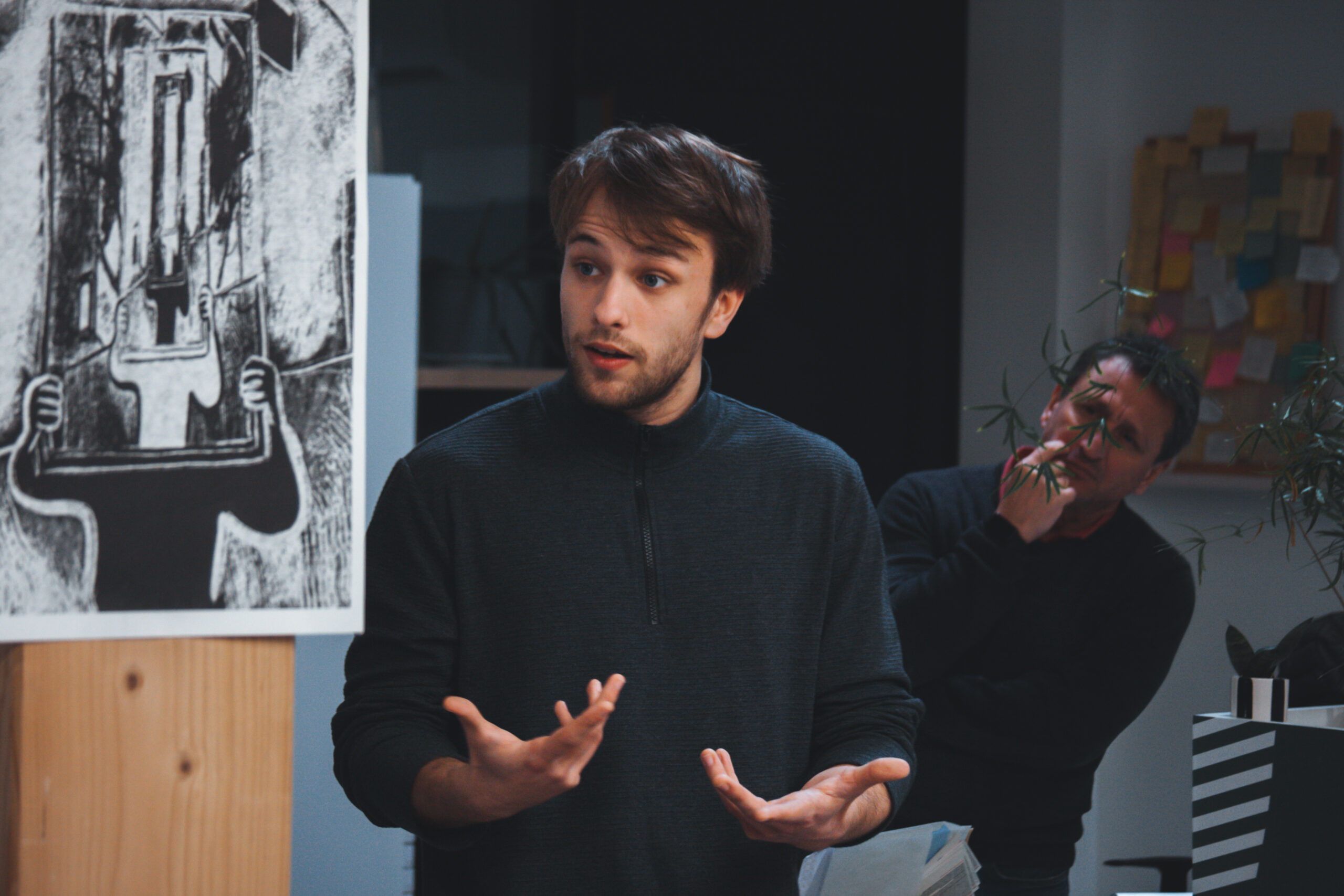 Photographie de plateau de Léo Lambert sur le tournage du court-métrage "Ce qui est arrivé ce jour-là" par Cam&Néon Studio.