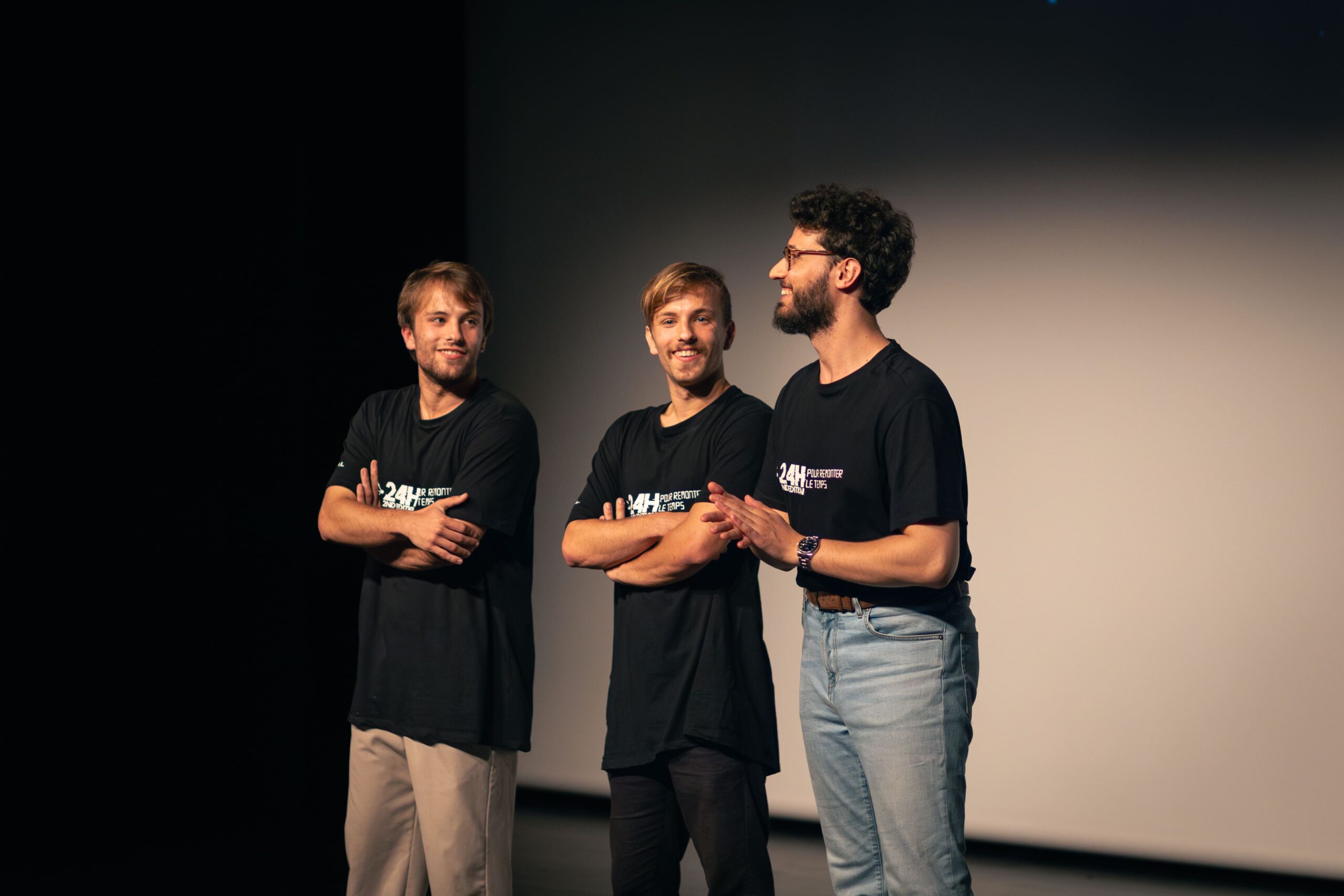 Photographie de la cérémonie de clôture du festival de court-métrage "24h pour remonter le temps" 2023 au cinéma de Labruguière (81)